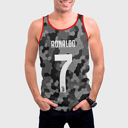 Майка-безрукавка мужская Ronaldo 7: Camo Sport, цвет: 3D-красный — фото 2