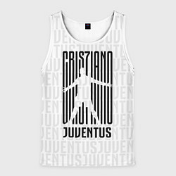 Майка-безрукавка мужская Cris7iano Juventus, цвет: 3D-белый