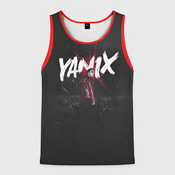 Майка-безрукавка мужская YANIX: Black Side, цвет: 3D-красный