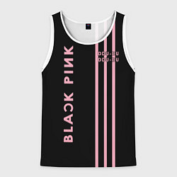 Майка-безрукавка мужская Black Pink, цвет: 3D-белый