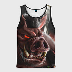 Майка-безрукавка мужская Duke Nukem Pig, цвет: 3D-черный