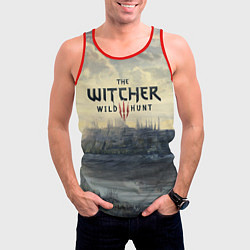 Майка-безрукавка мужская The Witcher 3: Wild Hunt, цвет: 3D-красный — фото 2
