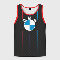 Майка-безрукавка мужская BMW: Three Lines, цвет: 3D-красный