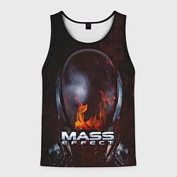 Майка-безрукавка мужская Mass Effect, цвет: 3D-черный
