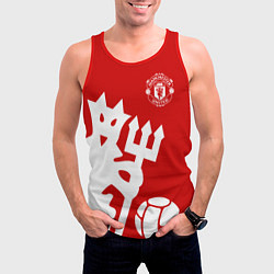 Майка-безрукавка мужская Манчестер Юнайтед, цвет: 3D-красный — фото 2