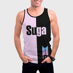 Майка-безрукавка мужская BTS Suga, цвет: 3D-черный — фото 2