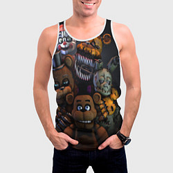 Майка-безрукавка мужская Five Nights at Freddy's, цвет: 3D-белый — фото 2