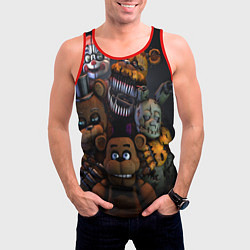 Майка-безрукавка мужская Five Nights at Freddy's, цвет: 3D-красный — фото 2