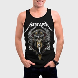Майка-безрукавка мужская Metallica: Hard Metal, цвет: 3D-черный — фото 2