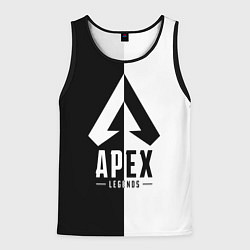 Майка-безрукавка мужская Apex Legends: Black & White, цвет: 3D-черный