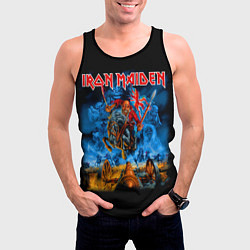 Майка-безрукавка мужская Iron Maiden: Great Britain Warriors, цвет: 3D-черный — фото 2