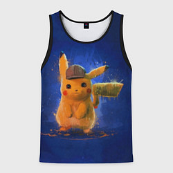 Майка-безрукавка мужская Pika Pika, цвет: 3D-черный
