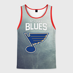 Майка-безрукавка мужская St Louis Blues, цвет: 3D-красный