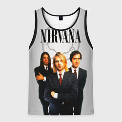 Майка-безрукавка мужская Nirvana, цвет: 3D-черный