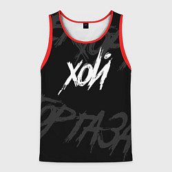 Майка-безрукавка мужская Сектор Газа - ХОЙ, цвет: 3D-красный