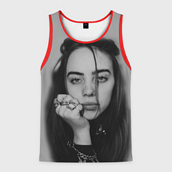 Майка-безрукавка мужская BILLIE EILISH, цвет: 3D-красный