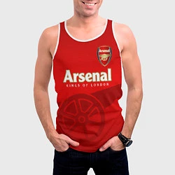 Майка-безрукавка мужская Arsenal, цвет: 3D-белый — фото 2