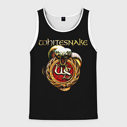 Майка-безрукавка мужская Whitesnake, цвет: 3D-белый