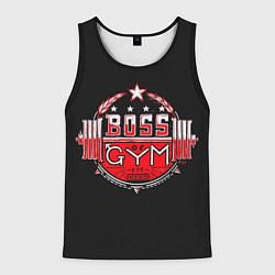 Майка-безрукавка мужская Boss of GYM акварель, цвет: 3D-черный