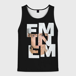 Майка-безрукавка мужская Eminem, цвет: 3D-черный