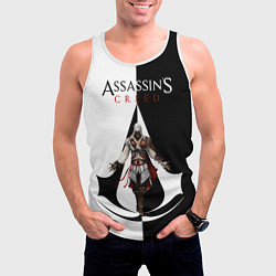Майка-безрукавка мужская Assassin’s Creed, цвет: 3D-белый — фото 2