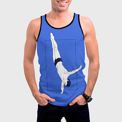 Майка-безрукавка мужская Dive, цвет: 3D-черный — фото 2