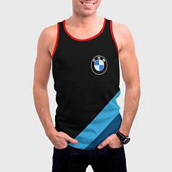 Майка-безрукавка мужская BMW, цвет: 3D-красный — фото 2