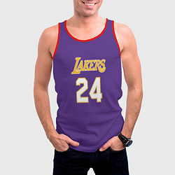 Майка-безрукавка мужская Los Angeles Lakers Kobe Brya, цвет: 3D-красный — фото 2