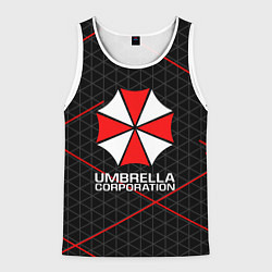 Майка-безрукавка мужская UMBRELLA CORP, цвет: 3D-белый