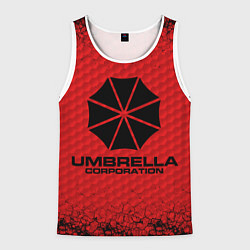 Майка-безрукавка мужская Umbrella Corporation, цвет: 3D-белый