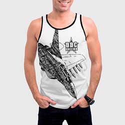 Майка-безрукавка мужская ВВС России, цвет: 3D-черный — фото 2