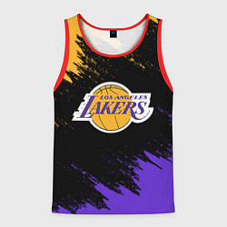 Майка-безрукавка мужская LA LAKERS, цвет: 3D-красный