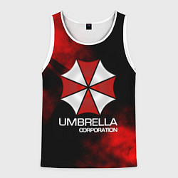 Майка-безрукавка мужская UMBRELLA CORP, цвет: 3D-белый