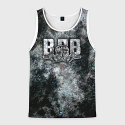 Майка-безрукавка мужская ВДВ, цвет: 3D-белый