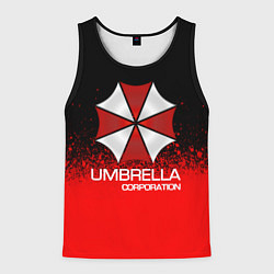 Майка-безрукавка мужская UMBRELLA CORP, цвет: 3D-черный