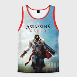 Майка-безрукавка мужская Assassins Creed, цвет: 3D-красный