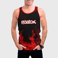 Майка-безрукавка мужская ROBLOX, цвет: 3D-красный — фото 2