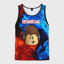 Майка-безрукавка мужская ROBLOX, цвет: 3D-черный