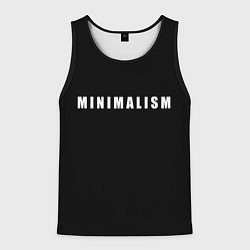 Майка-безрукавка мужская Minimalism, цвет: 3D-черный