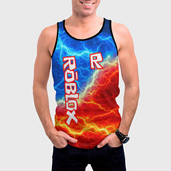 Майка-безрукавка мужская ROBLOX, цвет: 3D-черный — фото 2