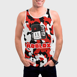 Майка-безрукавка мужская ROBLOX, цвет: 3D-белый — фото 2