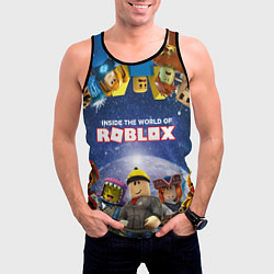 Майка-безрукавка мужская ROBLOX, цвет: 3D-черный — фото 2