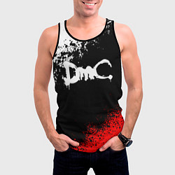 Майка-безрукавка мужская DEVIL MAY CRY DMC, цвет: 3D-черный — фото 2