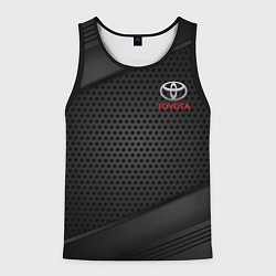 Майка-безрукавка мужская TOYOTA, цвет: 3D-черный