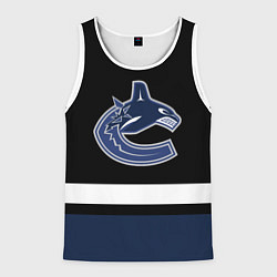 Майка-безрукавка мужская Vancouver Canucks, цвет: 3D-белый