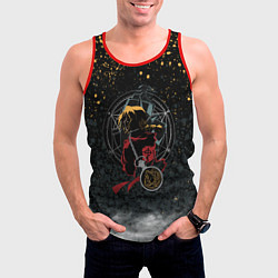 Майка-безрукавка мужская Стальной алхимик, цвет: 3D-красный — фото 2