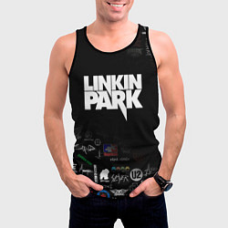 Майка-безрукавка мужская LINKIN PARK, цвет: 3D-черный — фото 2
