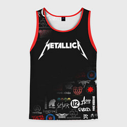 Майка-безрукавка мужская Metallica, цвет: 3D-красный