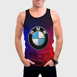 Майка-безрукавка мужская BMW NEON, цвет: 3D-черный — фото 2