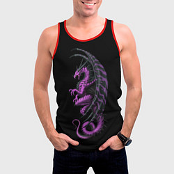 Майка-безрукавка мужская Purple Dragon, цвет: 3D-красный — фото 2